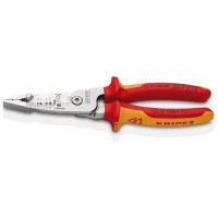 KNIPEX 13 76 200 ME Wire Stripper Metric Version insulated VDE-tested chrome-plated 200mm £64.95